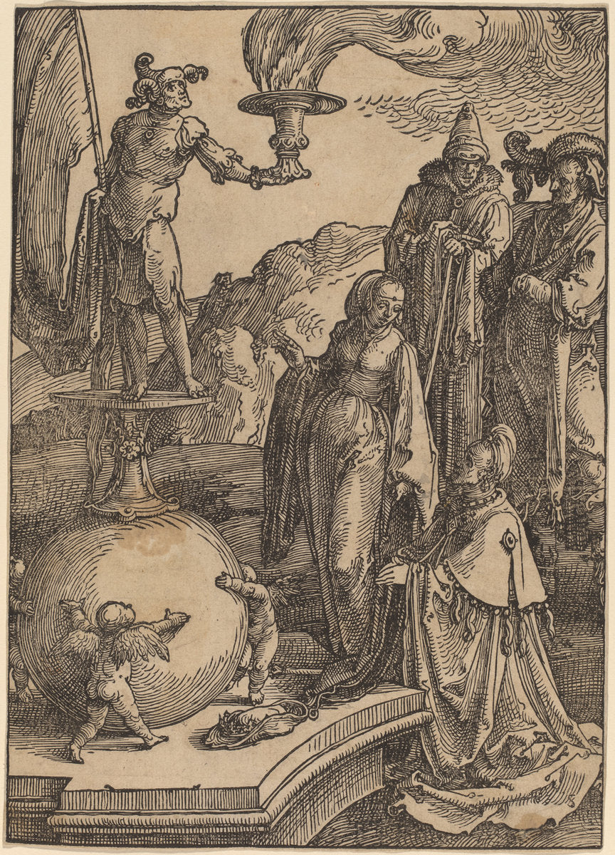 Solomon's Idolatry by Lucas van Leyden (Netherlandish, 1489/1494 - 1533), 16X12"(A3)Poster Print