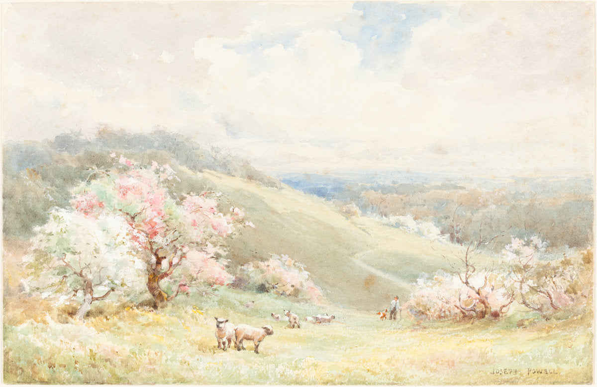 Spring by Joseph Rubens Powell (British, active 1835/1871), 16X12"(A3)Poster Print