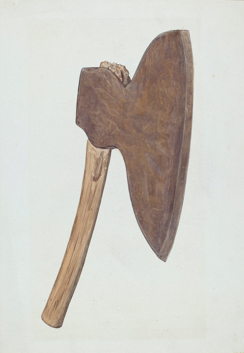 Pioneeer Broad Axe by Glenn Wilson (American, active c. 1935), 16X12"(A3)Poster Print