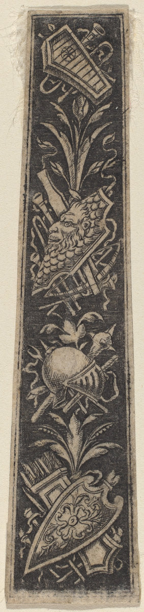 late 18th or early 19th century by Italian 18th or 19th Century (Ornament Plate with Armor and Musical Instruments), 16X12"(A3)Poster Print