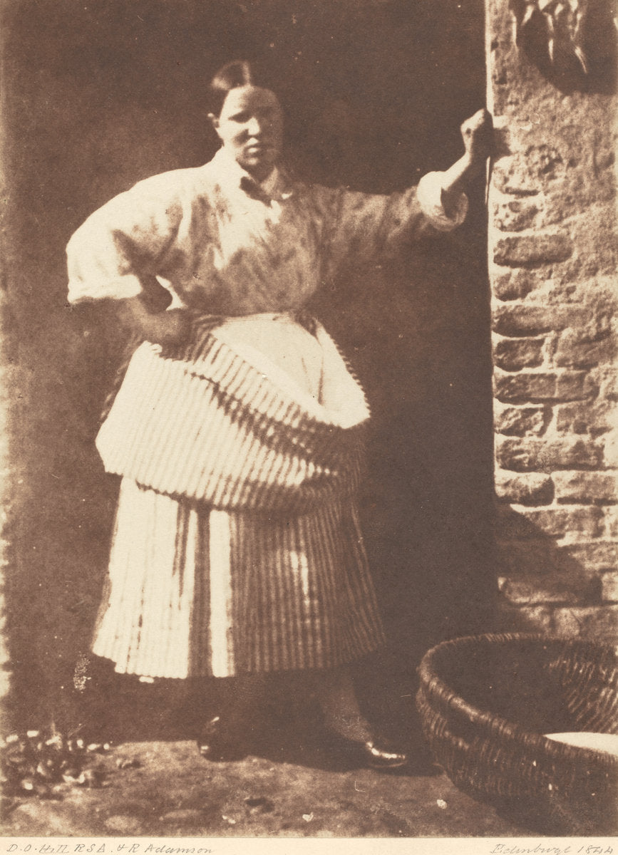 A Newhaven Fisherwoman by David Octavius Hill and Robert Adamson (Scottish, 1802 - 1870), 16X12"(A3)Poster Print