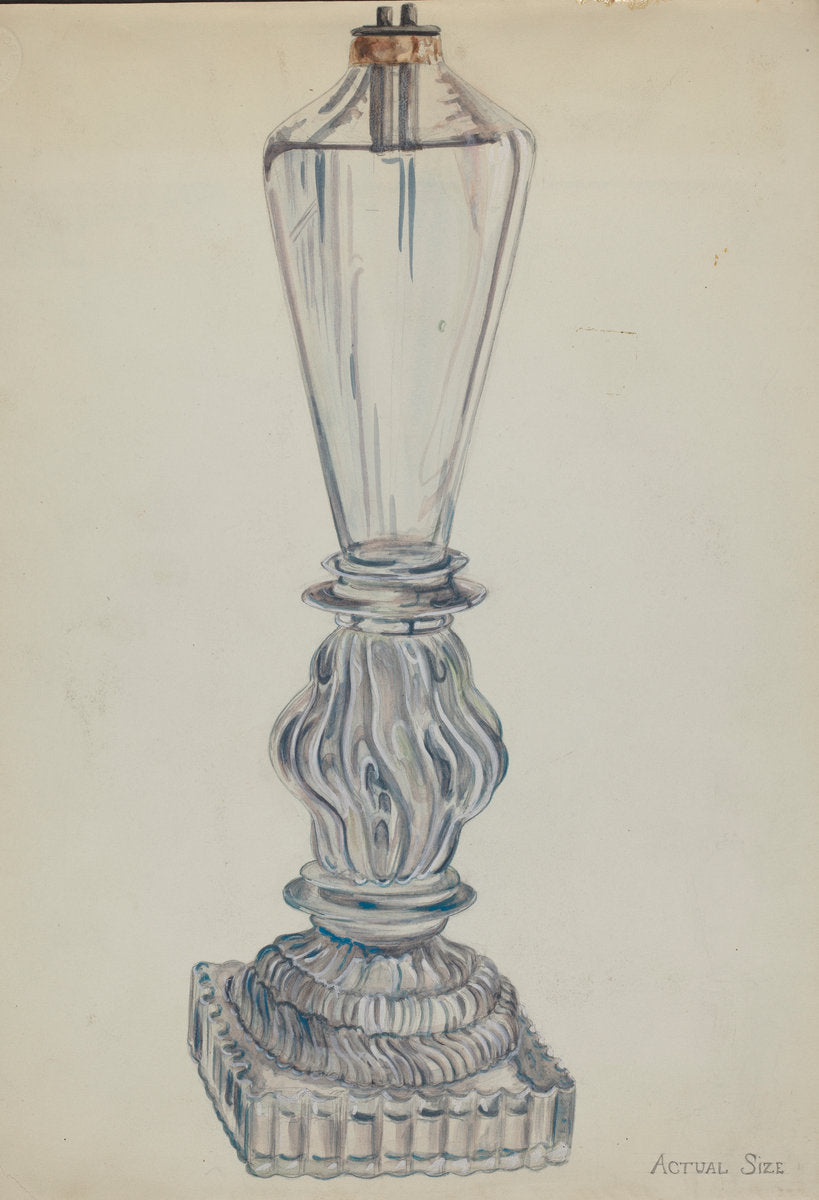 Lamp by Ella Josephine Sterling (American, active c. 1935), 16X12"(A3)Poster Print