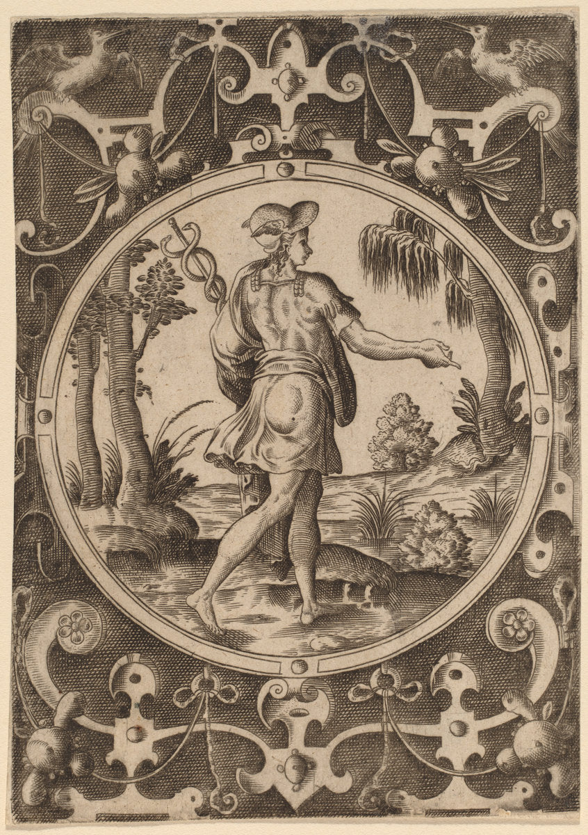 Hermes by Abraham de Bruyn (Flemish, 1540 - 1587), 16X12"(A3)Poster Print