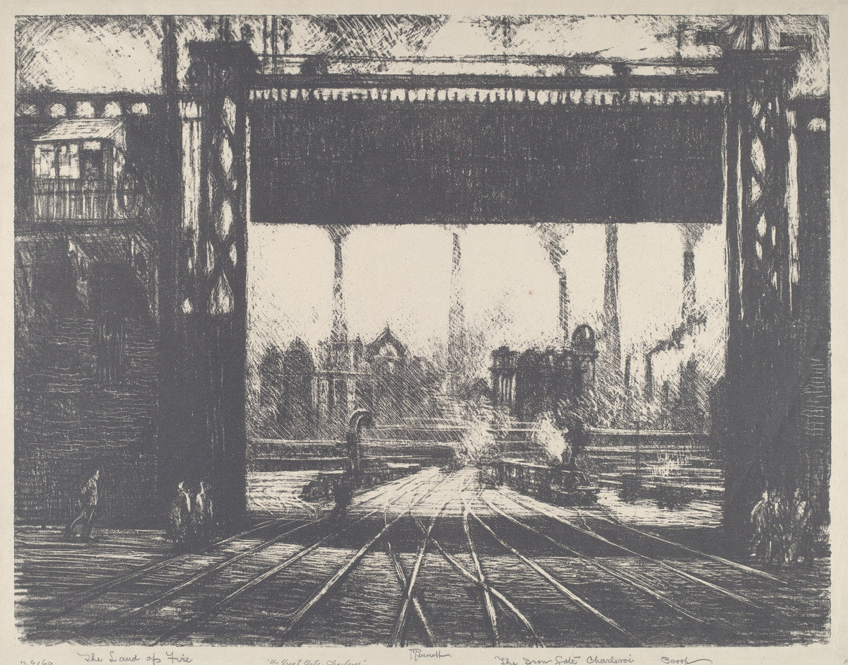 The Iron Gate, Charleroi by Joseph Pennell (American, 1857 - 1926), 16X12"(A3)Poster Print