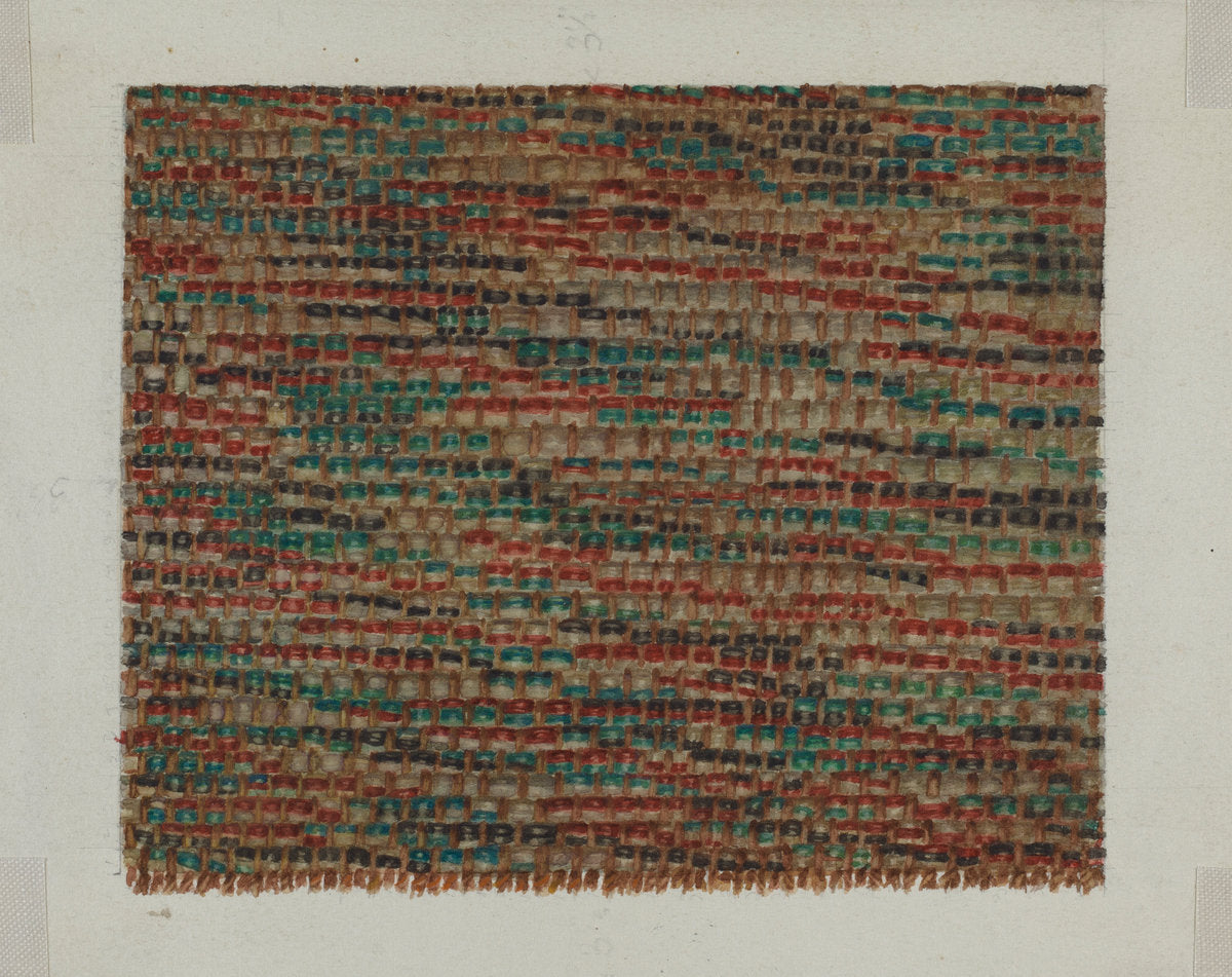 Shaker Rug Strips by Lucille Chabot (American, born 1908), 16X12"(A3)Poster Print