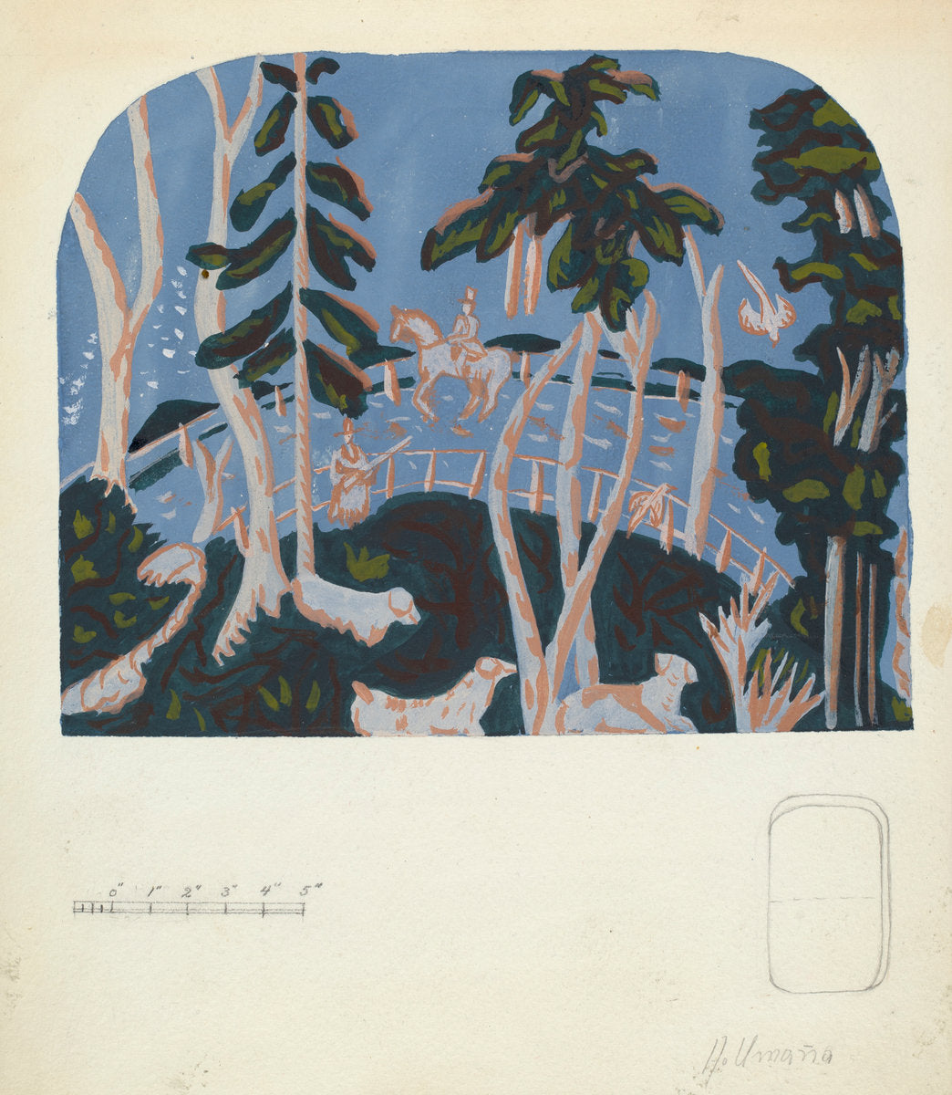 Bandbox by Alfonso Umana (American, 1908 - 1994), 16X12"(A3)Poster Print