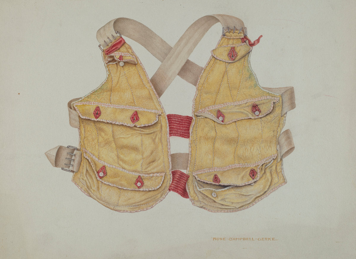 Money Vest by Rose Campbell-Gerke (American, active c. 1935), 16X12"(A3)Poster Print