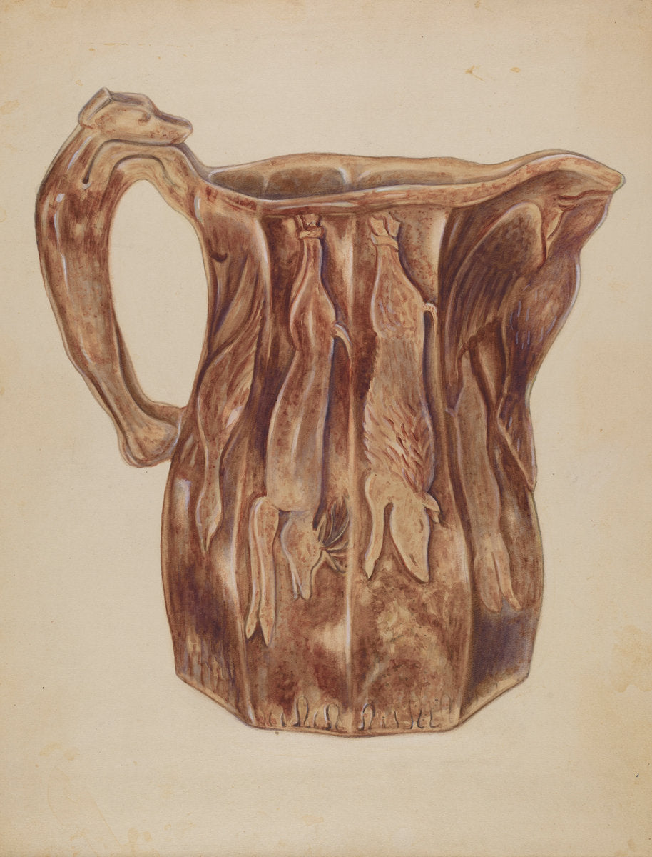 Pitcher by John Fisk (American, active c. 1935), 16X12"(A3)Poster Print