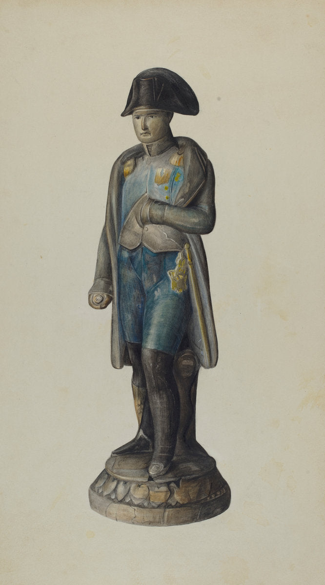 Figure of Napolean by Mina Lowry (American, 1894 - 1942), 16X12"(A3)Poster Print