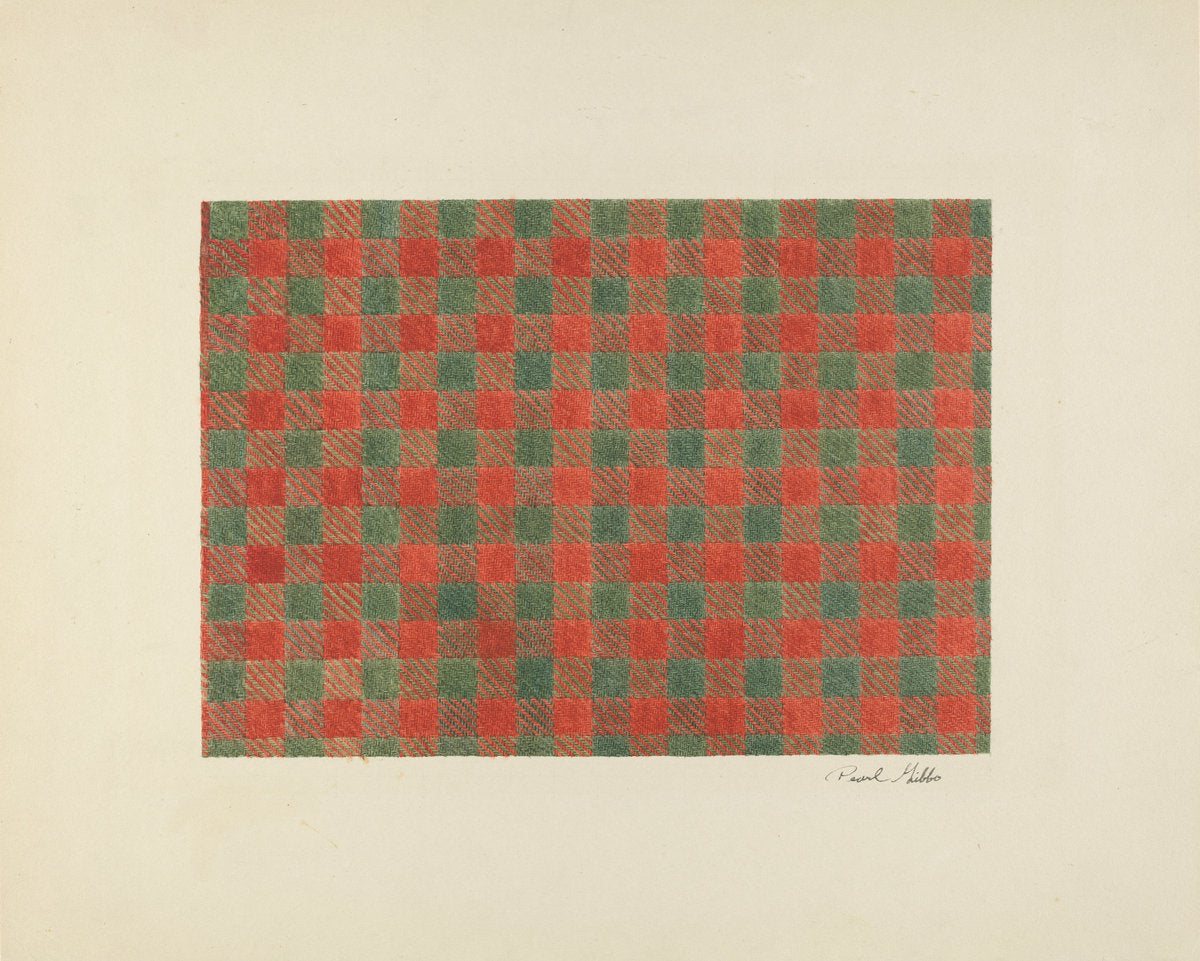 Textile by Pearl Gibbo (American, active c. 1935), 16X12"(A3)Poster Print