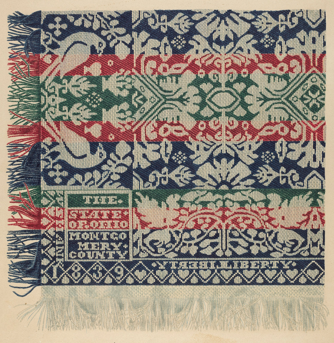 Coverlet by Therkel Anderson (American, active c. 1935), 16X12"(A3)Poster Print