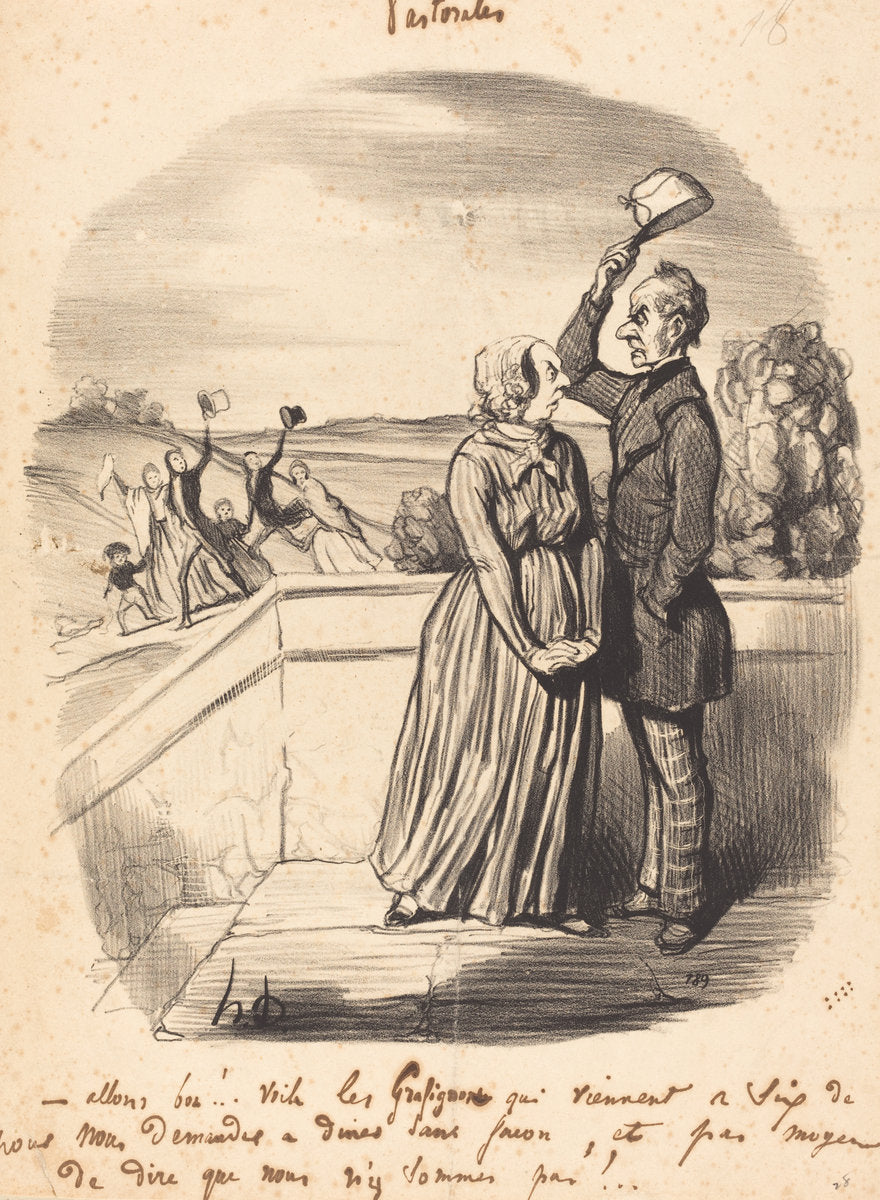 Allons bon!... voila les grafignons... by Honoré Daumier (French, 1808 - 1879), 16X12"(A3)Poster Print