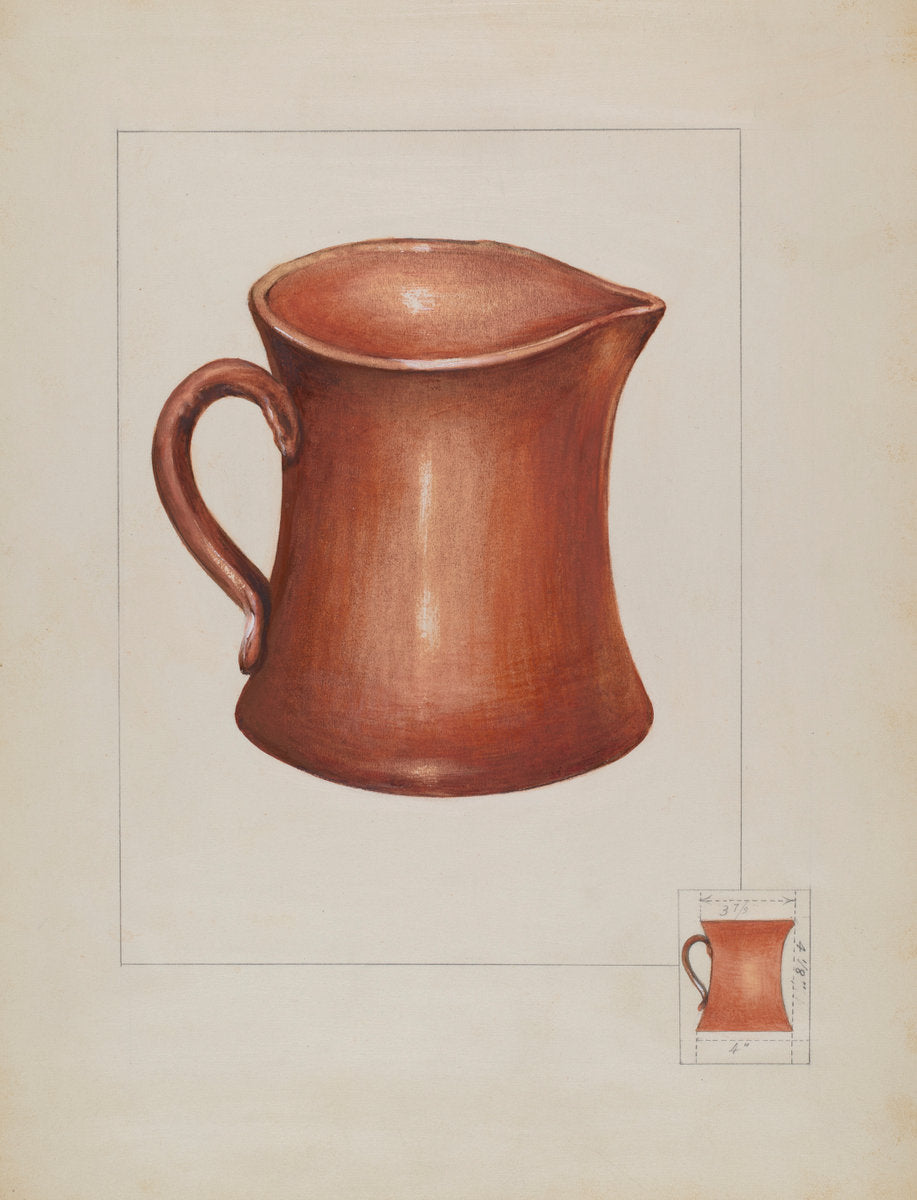 Measure with Handle by Anna Aloisi (American, born c. 1890, died early 1950s), 16X12"(A3)Poster Print