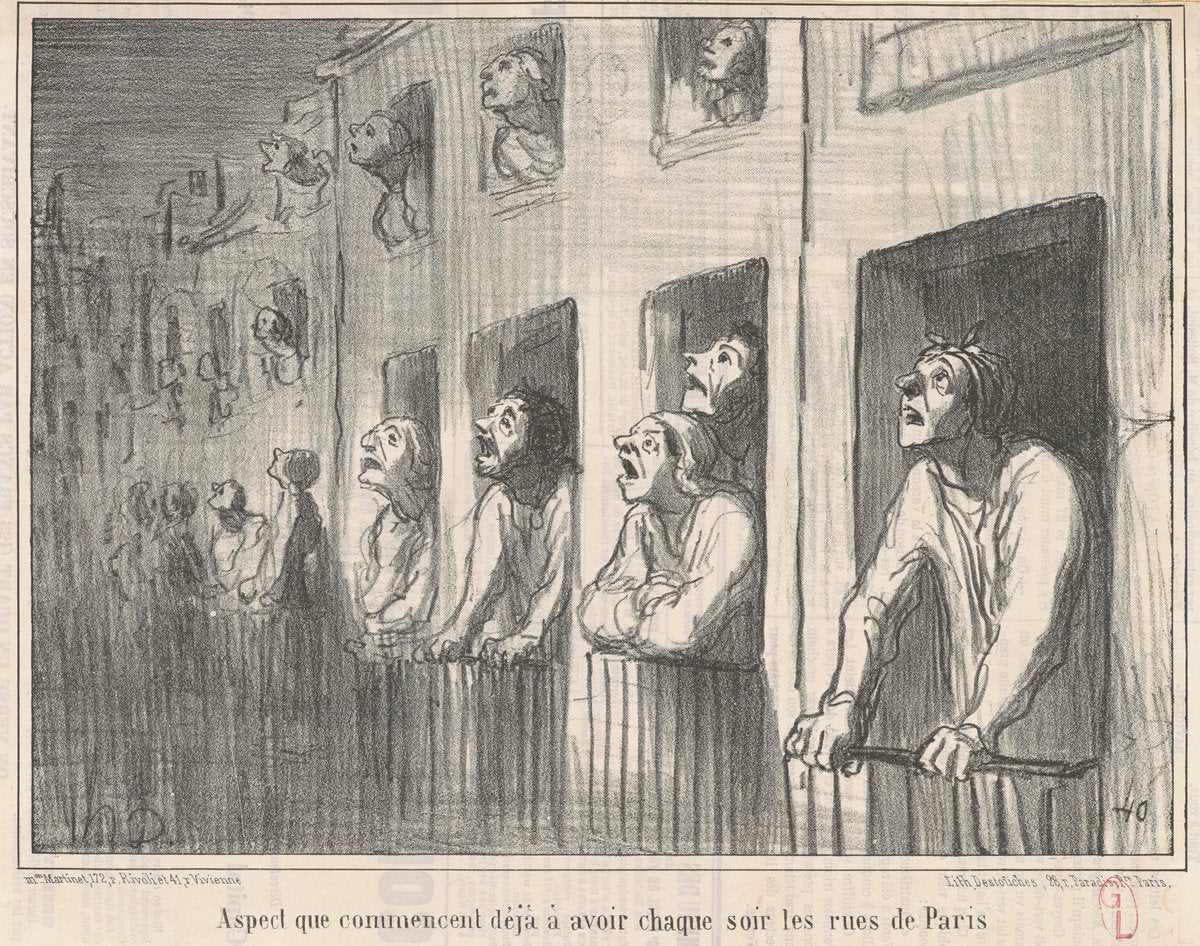 Aspect que commencent déja a avoir ... by Honoré Daumier (French, 1808 - 1879), 16X12"(A3)Poster Print