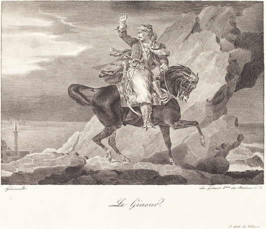 Le Giaour (The Infidel) by Théodore Gericault (French, 1791 - 1824), 16X12"(A3)Poster Print