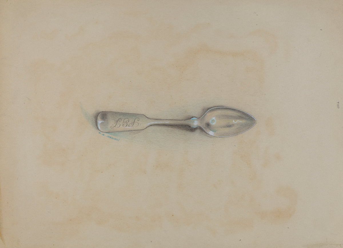 Silver Spoon by Walter W. Jennings (American, active c. 1935), 16X12"(A3)Poster Print
