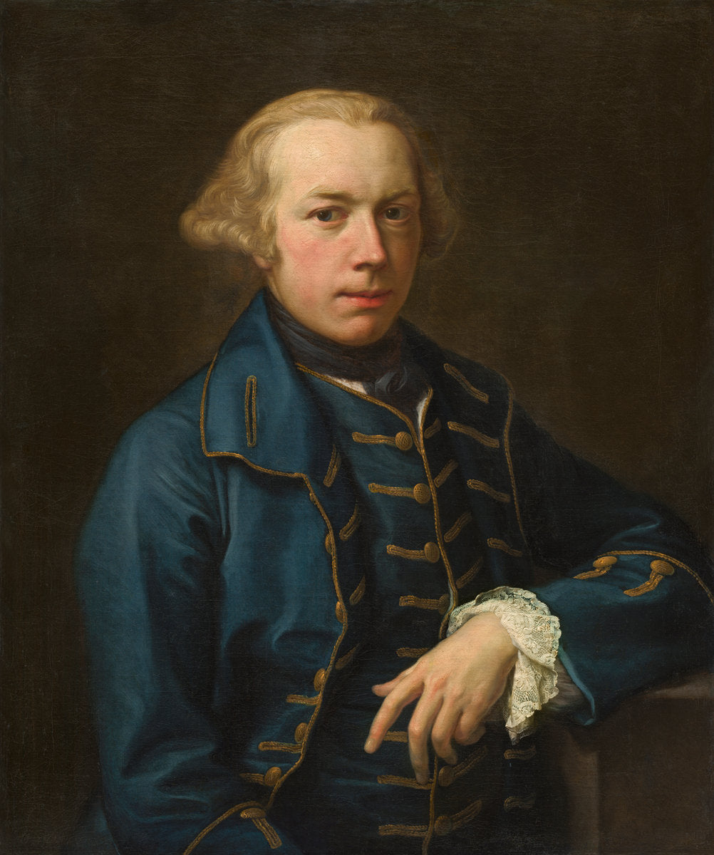 Portrait of a Gentleman by Pompeo Batoni (Italian, 1708 - 1787), 16X12"(A3)Poster Print