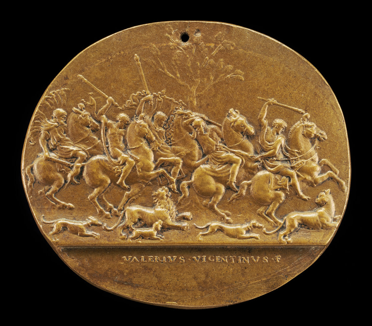 A Lion Hunt by Valerio Belli (Italian, 1468 - 1546), 16X12"(A3)Poster Print