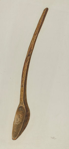 Mixing Spoon by John Lindermayer (American, active c. 1935), 16X12"(A3)Poster Print