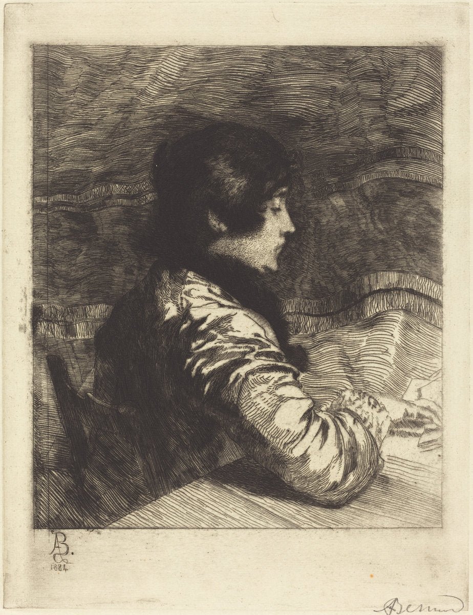 Madame Besnard by Albert Besnard (French, 1849 - 1934), 16X12"(A3)Poster Print