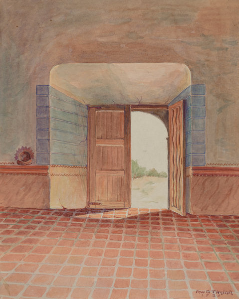 Doorway by Robert W.R. Taylor (American, active c. 1935), 16X12"(A3)Poster Print