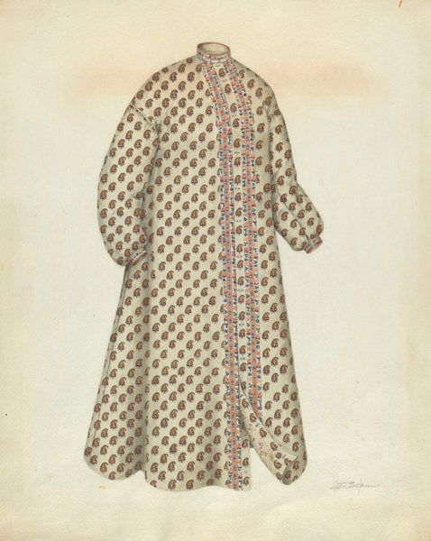 Dressing Gown by Esther Hansen (American, active c. 1935), 16X12"(A3)Poster Print