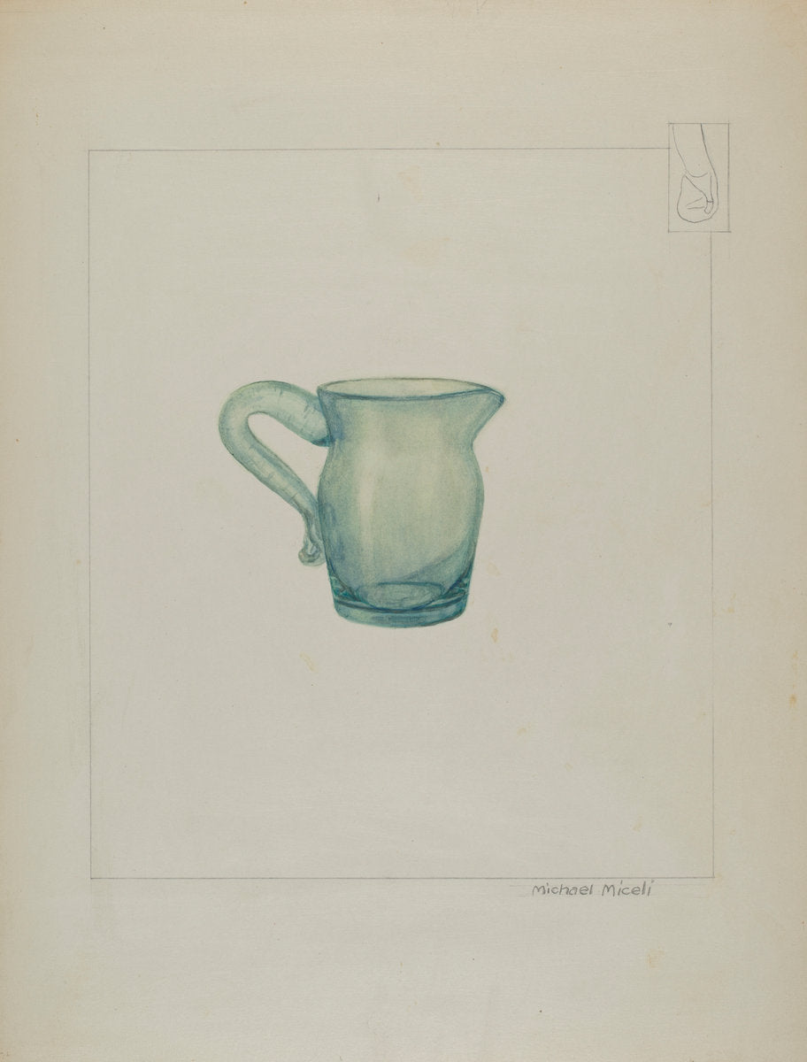 Cream Pitcher by Michael J. Miceli (American, active c. 1935), 16X12"(A3)Poster Print