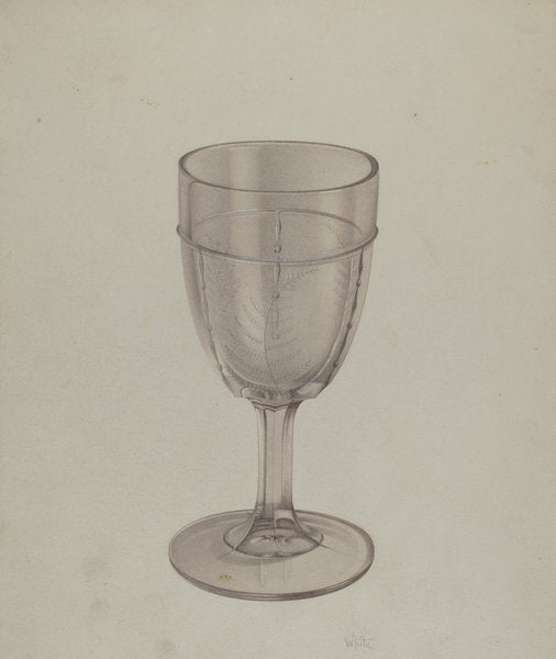 Goblet by Edward White (American, active c. 1935), 16X12"(A3)Poster Print