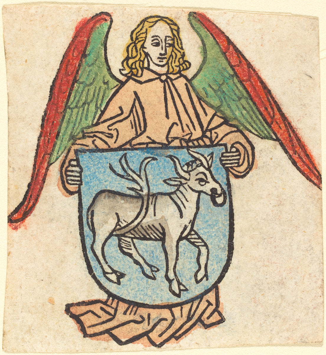 c. 1475 by German 15th Century (Bookplate of Hilprand Brandenburg of Bibrach), 16X12"(A3)Poster Print