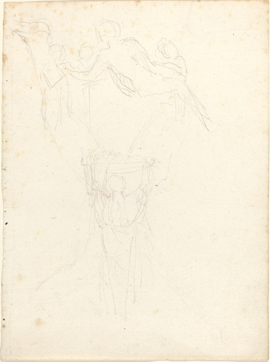 Figure Studies by John Flaxman (British, 1755 - 1826), 16X12"(A3)Poster Print