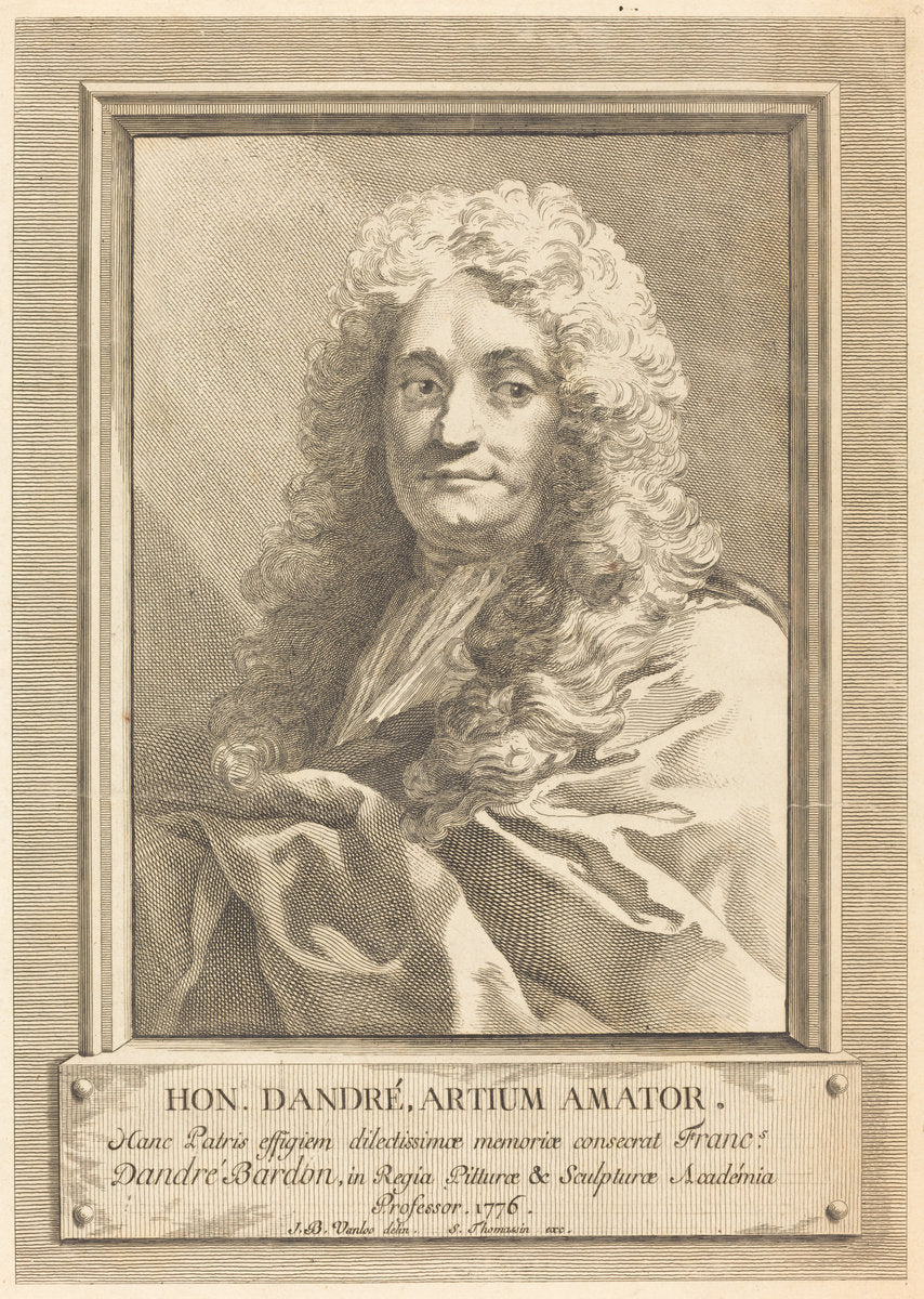 Portrait of the Artist's Father by Michel-François Dandré-Bardon after Jean-Baptiste Van Loo (French, 1700 - 1783), 16X12"(A3)Poster Print