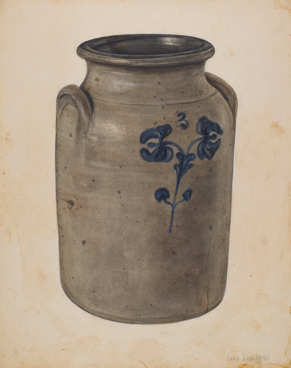 Jar by Anne Nemtzoff (American, active c. 1935), 16X12"(A3)Poster Print