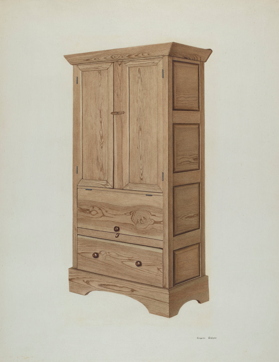 Cabinet by Grace Bolser (American, active c. 1935), 16X12"(A3)Poster Print