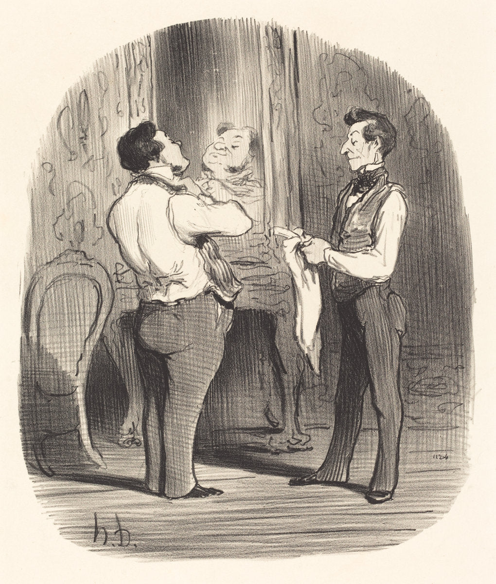 Le Jour ou il s'agit de faire une conquête by Honoré Daumier (French, 1808 - 1879), 16X12"(A3)Poster Print