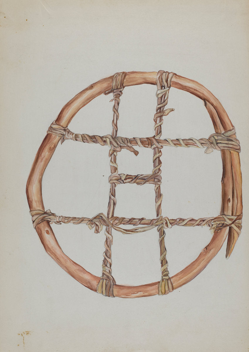 Indian Snow Shoe by Natalie Simon (American, active c. 1935), 16X12"(A3)Poster Print