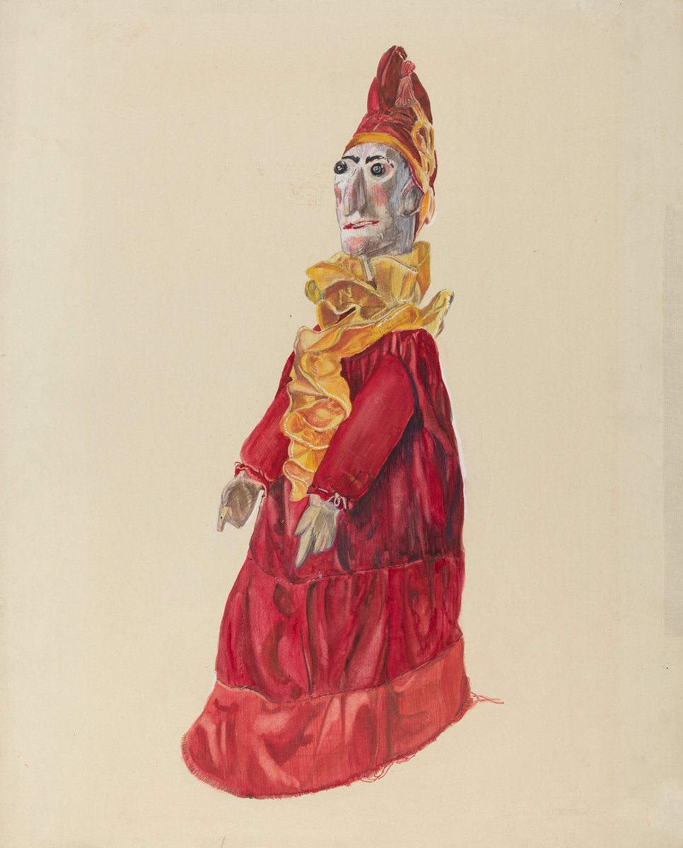 Punch as Clown by Lillian Stahl (American, active c. 1935), 16X12"(A3)Poster Print