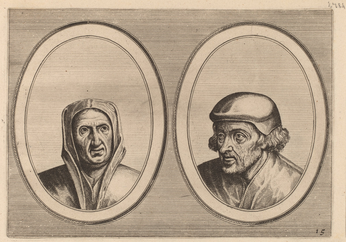 Beveynsde Hil and "Listighe Jorden" by Johannes and Lucas van Doetechum after Pieter Bruegel the Elder (Dutch, active 1554/1572; died before 1589), 16X12"(A3)Poster Print