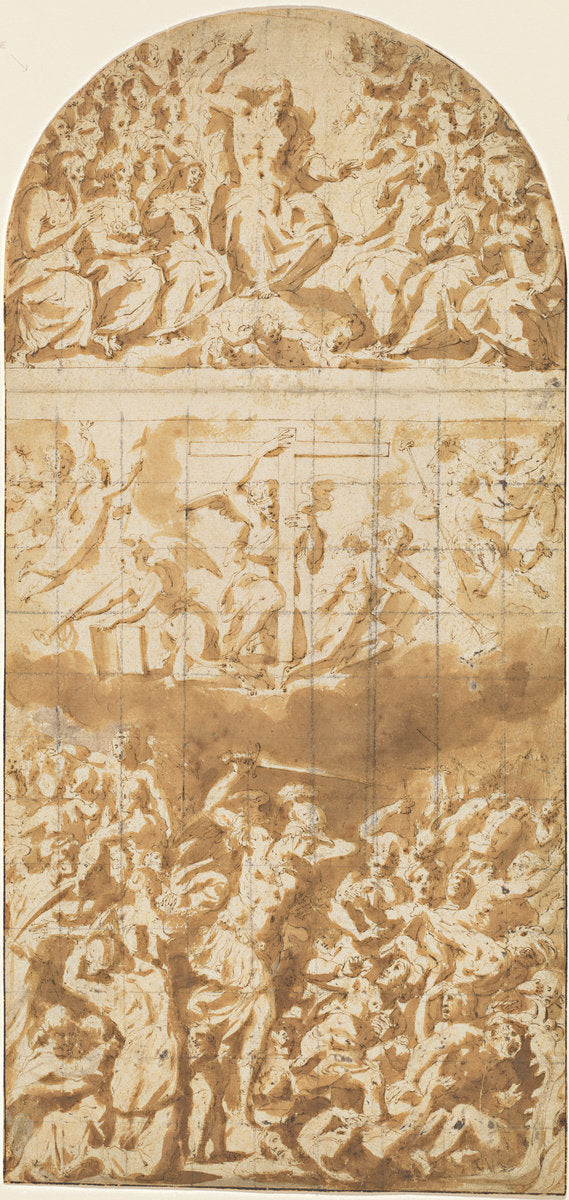 The Last Judgment by Giorgio Vasari (Florentine, 1511 - 1574), 16X12"(A3)Poster Print