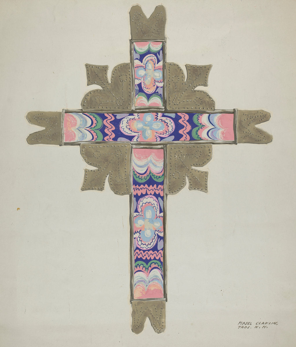 Cross by Majel G. Claflin (American, active c. 1935), 16X12"(A3)Poster Print