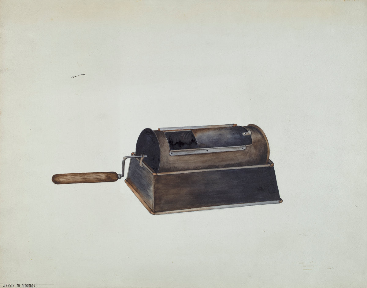 Coffee Roaster by Jessie M. Youngs (American, active c. 1935), 16X12"(A3)Poster Print