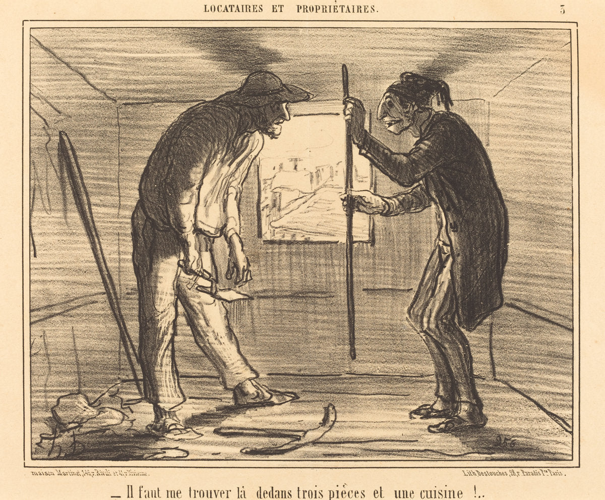 Il faut me trouver... trois pièces... by Honoré Daumier (French, 1808 - 1879), 16X12"(A3)Poster Print