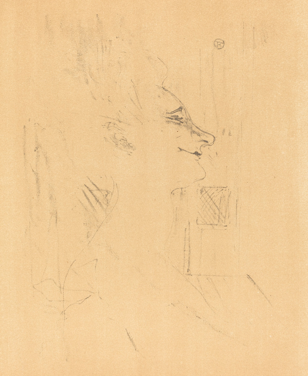 Drunkard (Soularde) by Henri de Toulouse-Lautrec (French, 1864 - 1901), 16X12"(A3)Poster Print
