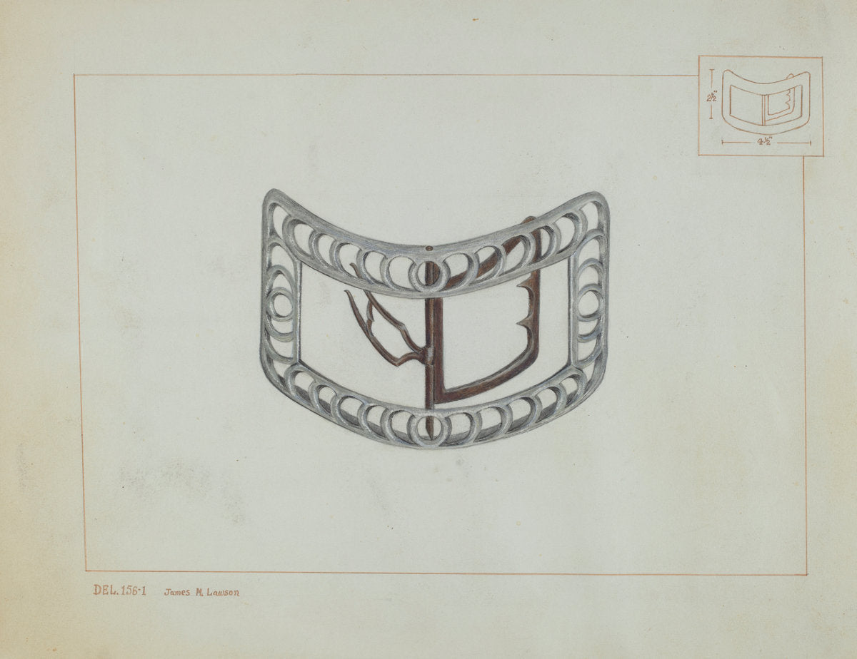 Knee Buckles by James M. Lawson (American, active c. 1935), 16X12"(A3)Poster Print