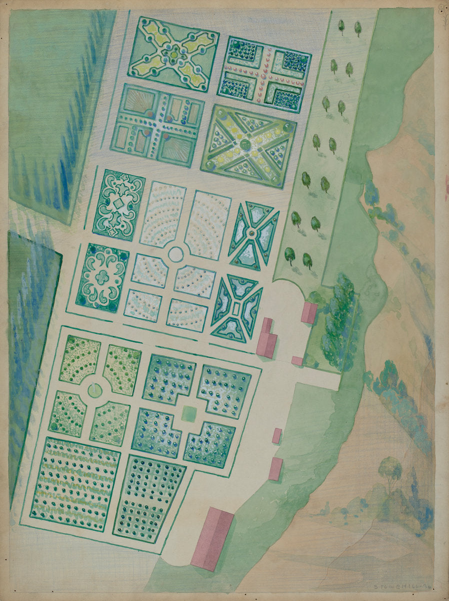 Ranelagh Gardens by George Stonehill (American, active c. 1935), 16X12"(A3)Poster Print