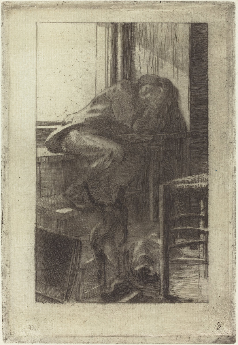 The Roman Studio (L'Atelier de Rome) by Albert Besnard (French, 1849 - 1934), 16X12"(A3)Poster Print