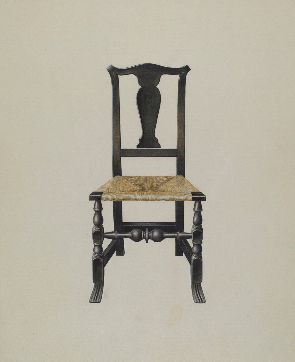 Chair by John Sullivan (American, active c. 1935), 16X12"(A3)Poster Print