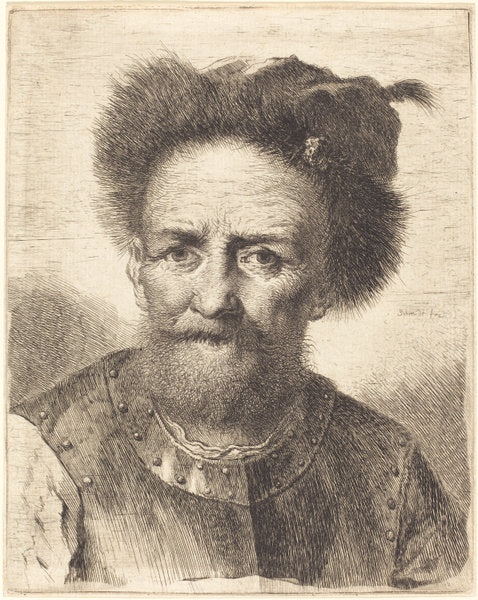 The Old Soldier by Georg Friedrich Schmidt (German, 1712 - 1775), 16X12"(A3)Poster Print