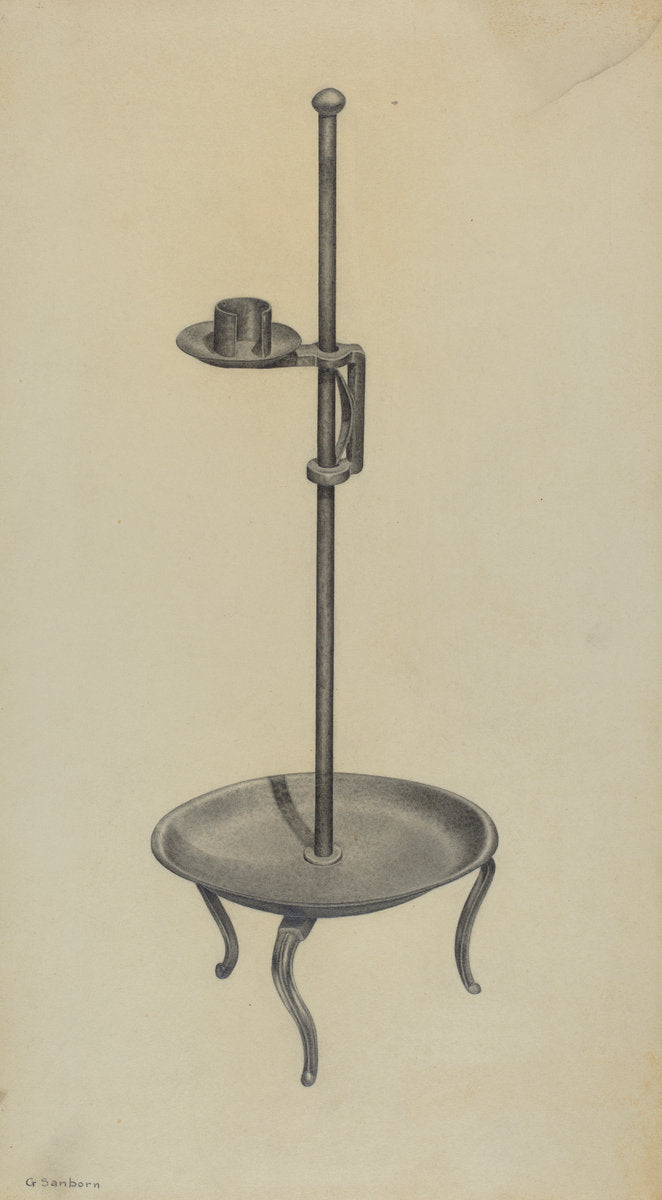 Candle Stand by Gordon Sanborn (American, active c. 1935), 16X12"(A3)Poster Print