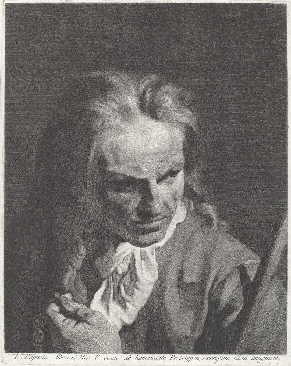 A Gentleman Pilgrim with a Rosary by Marco Alvise Pitteri after Giovanni Battista Piazzetta (Italian, 1702 - 1786), 16X12"(A3)Poster Print