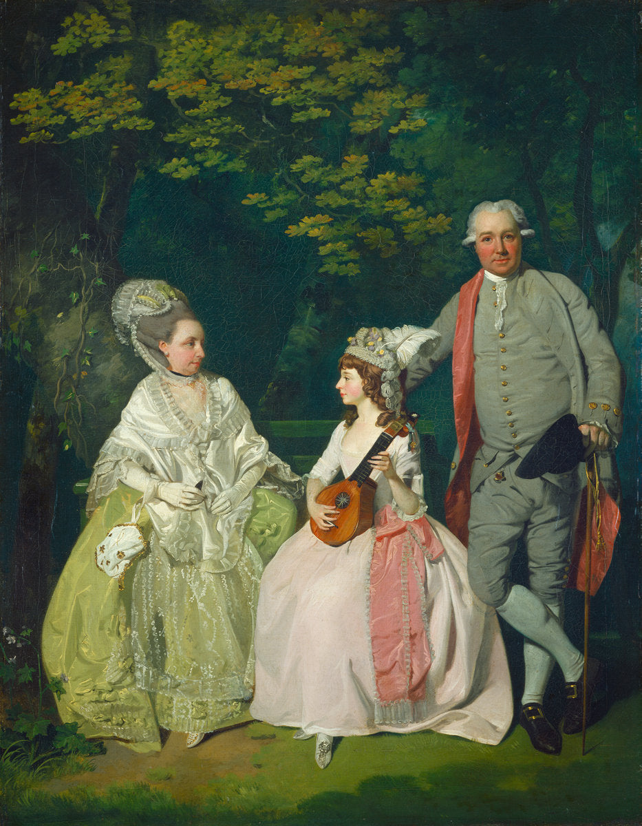 Family Group by Francis Wheatley (British, 1747 - 1801), 16X12"(A3)Poster Print